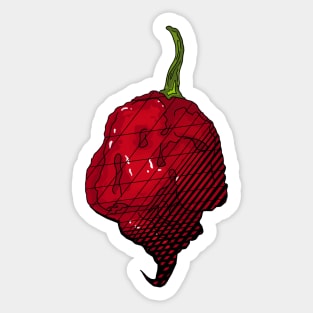 Habanero Chilli Pepper Sticker Spicy Hot Jalapeno Carolina Reaper Sticker